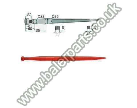 Bale Spike 605mm Long_x000D_n_x000D_nEquivalent to OEM:  18605 186015 5048009627 18605_x000D_n_x000D_nSpare part will fit - Various