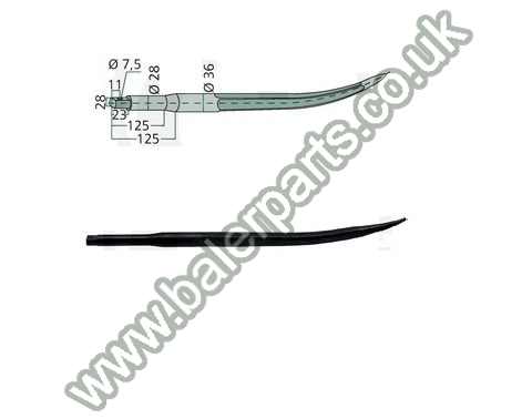 Bale Spike 640mm Long_x000D_n_x000D_nEquivalent to OEM:  18640_x000D_n_x000D_nSpare part will fit - Various