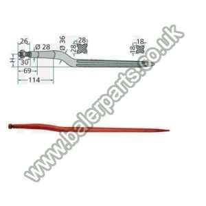 Bale Spike 800mm Long_x000D_n_x000D_nEquivalent to OEM:  18814 24101505_x000D_n_x000D_nSpare part will fit - Various