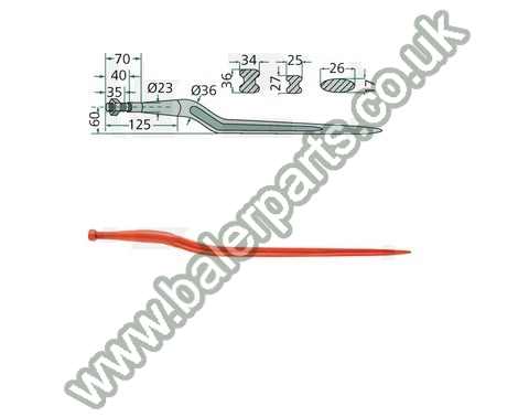 Bale Spike 800mm Long_x000D_n_x000D_nEquivalent to OEM:  18808_x000D_n_x000D_nSpare part will fit - Various