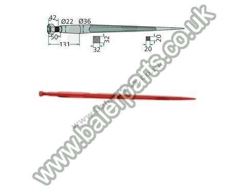 Bale spike 810mm Long_x000D_n_x000D_nEquivalent to OEM:  18805 18805 18805 18805 18805 18805 18805 221151_x000D_n_x000D_nSpare part will fit - Various