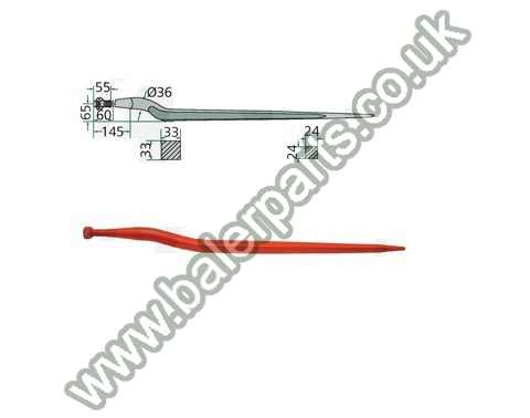Bale Spike 810mm Long_x000D_n_x000D_nEquivalent to OEM:  18813 221192_x000D_n_x000D_nSpare part will fit - Various