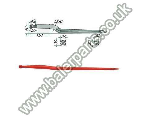 Bale Spike 810mm Long_x000D_n_x000D_nEquivalent to OEM:  701828 5048009622_x000D_n_x000D_nSpare part will fit - Various