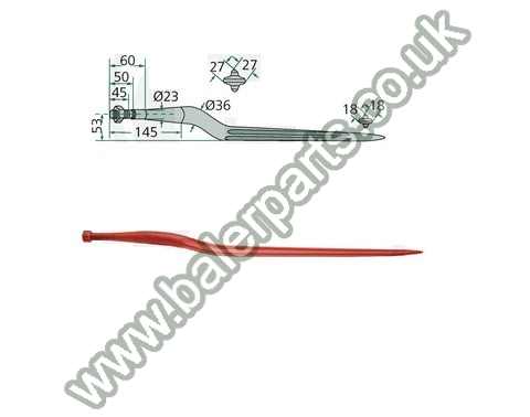Bale Spike 810mm Long_x000D_n_x000D_nEquivalent to OEM:  18810 90083639 90083639 18810_x000D_n_x000D_nSpare part will fit - Various