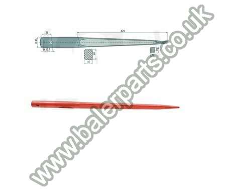 Bale Spike 820mm Long_x000D_n_x000D_nEquivalent to OEM:  18886_x000D_n_x000D_nSpare part will fit - Various