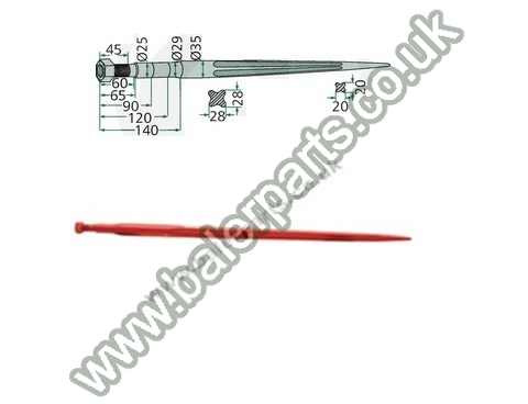 Bale Spike 820mm Long_x000D_n_x000D_nEquivalent to OEM:  18818 18818_x000D_n_x000D_nSpare part will fit - Various