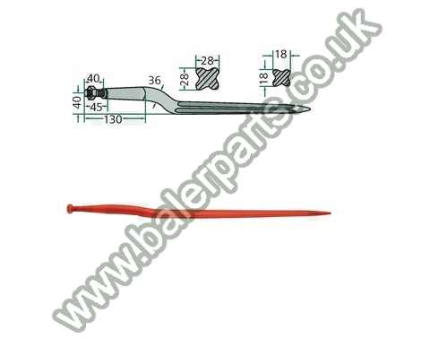 Bale Spike 880mm Long_x000D_n_x000D_nEquivalent to OEM:  18852 50403100_x000D_n_x000D_nSpare part will fit - Various