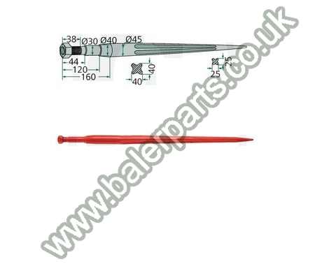 Bale Spike 890mm Long_x000D_n_x000D_nEquivalent to OEM:  122756 18890_x000D_n_x000D_nSpare part will fit - Various