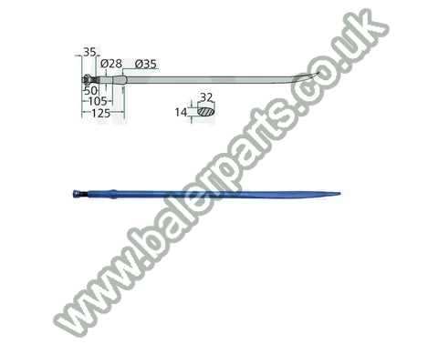 Bale Spike 900mm Long_x000D_n_x000D_nEquivalent to OEM:  17035 18901 17035 18901_x000D_n_x000D_nSpare part will fit - Various