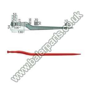 Bale Spike 900mm Long_x000D_n_x000D_nEquivalent to OEM:  18907_x000D_n_x000D_nSpare part will fit - Various
