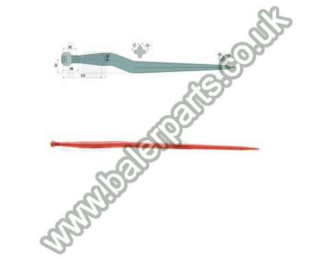 Bale Spike 900mm Long_x000D_n_x000D_nEquivalent to OEM:  18926_x000D_n_x000D_nSpare part will fit - Various