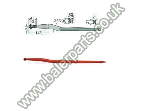 Bale Spike 950mm Long_x000D_n_x000D_nEquivalent to OEM:  43009500000_x000D_n_x000D_nSpare part will fit - Various