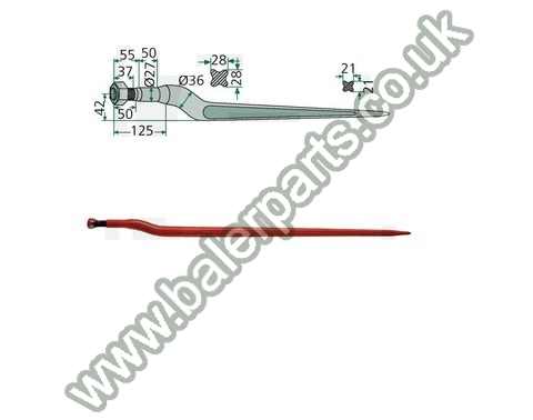 Bale Spike 905mm Long_x000D_n_x000D_nEquivalent to OEM:  18905_x000D_n_x000D_nSpare part will fit - Various