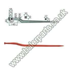 Bale Spike 980mm Long_x000D_n_x000D_nEquivalent to OEM:  18982 21615165_x000D_n_x000D_nSpare part will fit - Various