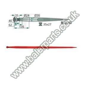 Bale Spike 1000mm Long_x000D_n_x000D_nEquivalent to OEM:  181004 24401503_x000D_n_x000D_nSpare part will fit - Various