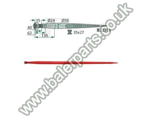 Bale Spike 1000mm Long_x000D_n_x000D_nEquivalent to OEM:  181011 181000 181011 181000 181011 181000 181000 181011_x000D_n_x000D_nSpare part will fit - Various