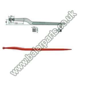 Bale Spike 1010mm Long_x000D_n_x000D_nEquivalent to OEM:  181012 181012_x000D_n_x000D_nSpare part will fit - Various