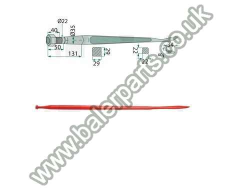Bale Spike 1100mm Long_x000D_n_x000D_nEquivalent to OEM:  53132 221152_x000D_n_x000D_nSpare part will fit - Various