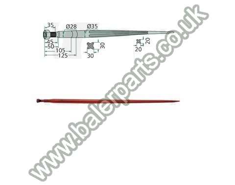 Bale Spike 1100mm Long_x000D_n_x000D_nEquivalent to OEM:  17059_x000D_n_x000D_nSpare part will fit - Various