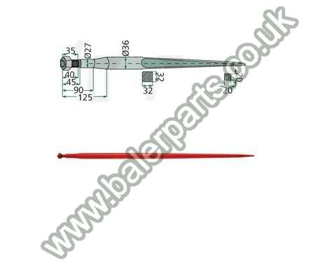 Bale Spike 1100mm Long_x000D_n_x000D_nEquivalent to OEM:  181123_x000D_n_x000D_nSpare part will fit - Various