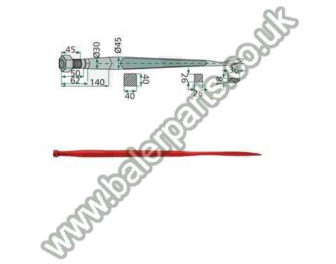Bale Spike 1100mm Long_x000D_n_x000D_nEquivalent to OEM:  181124 241165_x000D_n_x000D_nSpare part will fit - Various