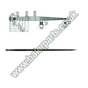Bale Spike 1200mm Long_x000D_n_x000D_nEquivalent to OEM:  181205_x000D_n_x000D_nSpare part will fit - Various