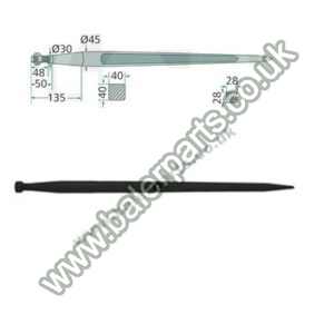 Bale Spike 978mm Long_x000D_n_x000D_nEquivalent to OEM:  181009 241161_x000D_n_x000D_nSpare part will fit - Various