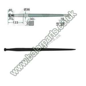 Bale Spike 800mm Long_x000D_n_x000D_nEquivalent to OEM:  F238894130010 18803 18803_x000D_n_x000D_nSpare part will fit - Various