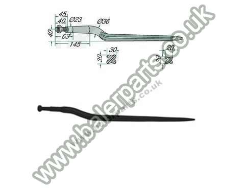 Bale Spike 810mm Long_x000D_n_x000D_nEquivalent to OEM:  18831 18831_x000D_n_x000D_nSpare part will fit - Various