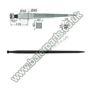 Bale Spike 1100mm Long_x000D_n_x000D_nEquivalent to OEM:  181112 181112 181112 241166_x000D_n_x000D_nSpare part will fit - Various