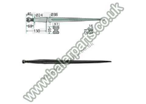 Bale Spike 800mm Long_x000D_n_x000D_nEquivalent to OEM:  18801 97631014 97631014 18801 97631014 18801 97631014 18801_x000D_n_x000D_nSpare part will fit - Various