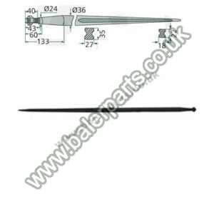 Bale Spike 1000mm Long_x000D_n_x000D_nEquivalent to OEM:  181000 181000 18100 181000_x000D_n_x000D_nSpare part will fit - Various