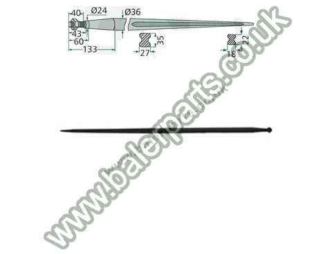 Bale Spike 1000mm Long_x000D_n_x000D_nEquivalent to OEM:  181000 181000 18100 181000_x000D_n_x000D_nSpare part will fit - Various