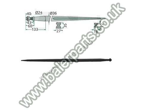 Bale Spike 1410mm Long_x000D_n_x000D_nEquivalent to OEM:  181403_x000D_n_x000D_nSpare part will fit - Various