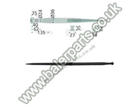Bale Spike 1100mm Long_x000D_n_x000D_nEquivalent to OEM:  181105 181105 188105_x000D_n_x000D_nSpare part will fit - Various