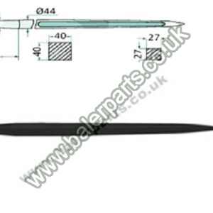 Bale Spike 1250mm Long_x000D_n_x000D_nEquivalent to OEM:  181253 5068004 181253 5068004 540635 540635 181253 181253_x000D_n_x000D_nSpare part will fit - Various