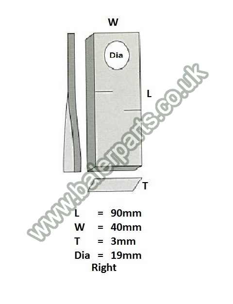 Mower Blade_x000D_n_x000D_nEquivalent to OEM: 0982150800_x000D_n_x000D_nSpare part will fit - Various