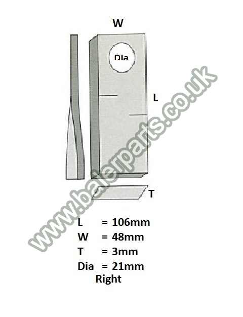 Mower Blade_x000D_n_x000D_nEquivalent to OEM:  1042670 CM138_x000D_n_x000D_nSpare part will fit - Various