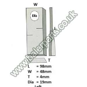 Mower Blade_x000D_n_x000D_nEquivalent to OEM:  121712_x000D_n_x000D_nSpare part will fit - Various