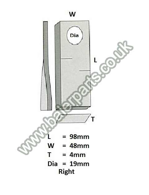 Mower Blade_x000D_n_x000D_nEquivalent to OEM:  121713_x000D_n_x000D_nSpare part will fit - Various