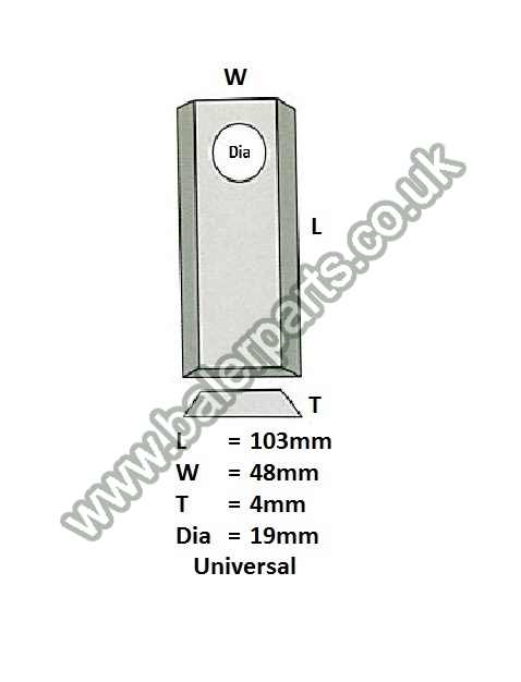 Mower Blade_x000D_n_x000D_nEquivalent to OEM:  122331_x000D_n_x000D_nSpare part will fit - Various