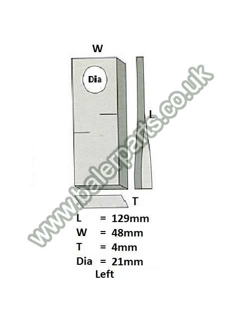 Mower Blade_x000D_n_x000D_nEquivalent to OEM:  129MEL_x000D_n_x000D_nSpare part will fit - Various