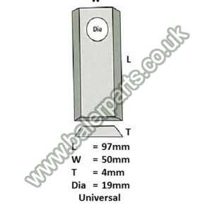 Mower Blade_x000D_n_x000D_nEquivalent to OEM:  13800025 1122100 1114680_x000D_n_x000D_nSpare part will fit - Various