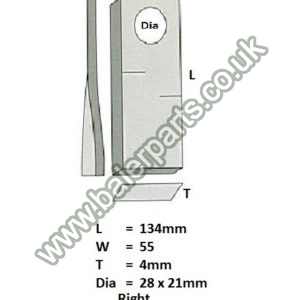 Mower Blade_x000D_n_x000D_nEquivalent to OEM:  13800046 1195290 1195290_x000D_n_x000D_nSpare part will fit - Various