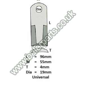 Mower Blade_x000D_n_x000D_nEquivalent to OEM:  1394000_x000D_n_x000D_nSpare part will fit - Various
