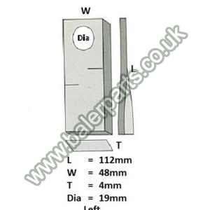 Mower Blade_x000D_n_x000D_nEquivalent to OEM:  135753 131118 123706 134309 1398880_x000D_n_x000D_nSpare part will fit - Various