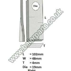 Mower Blade_x000D_n_x000D_nEquivalent to OEM:  140692_x000D_n_x000D_nSpare part will fit - Various