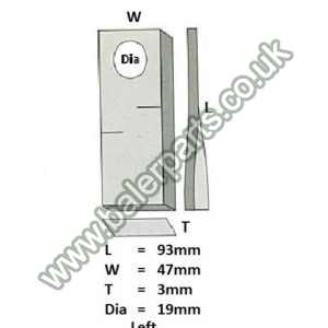 Mower Blade_x000D_n_x000D_nEquivalent to OEM:  1458681_x000D_n_x000D_nSpare part will fit - Various