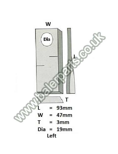 Mower Blade_x000D_n_x000D_nEquivalent to OEM:  1458681_x000D_n_x000D_nSpare part will fit - Various