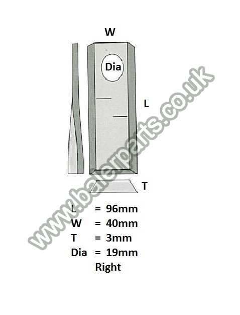 Mower Blade_x000D_n_x000D_nEquivalent to OEM:  16502726 06561546_x000D_n_x000D_nSpare part will fit - Various